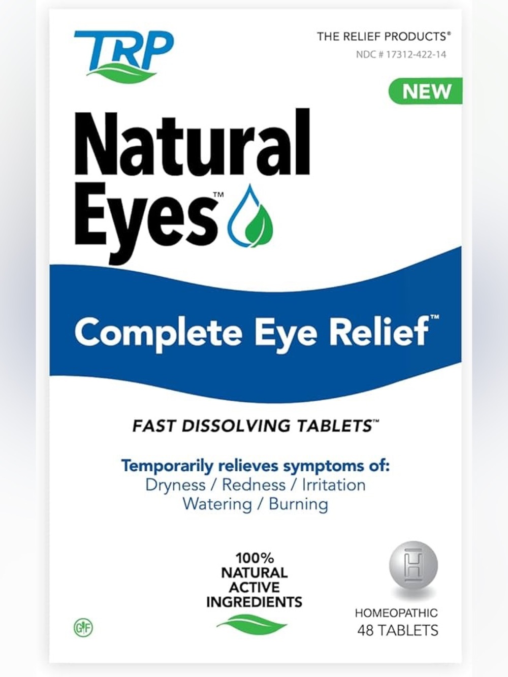 TRP Natural Eyes….Complete Eye Relief….48 Tablets….New in Box
